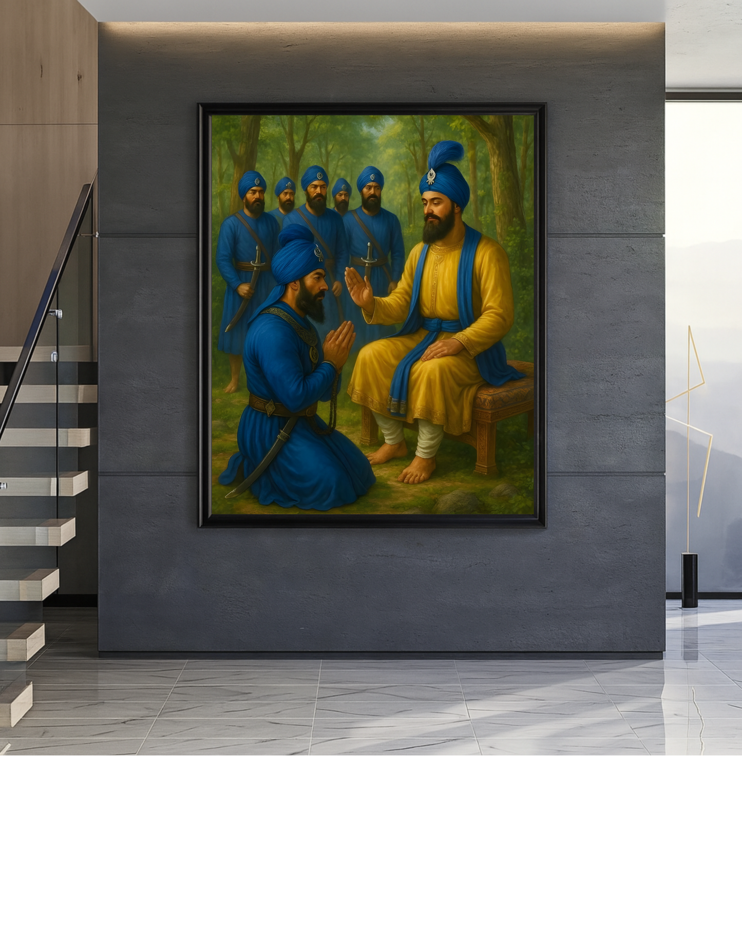 #11 Guru Gobind Singh Ji & Panj Pyaare Wall Art Poster