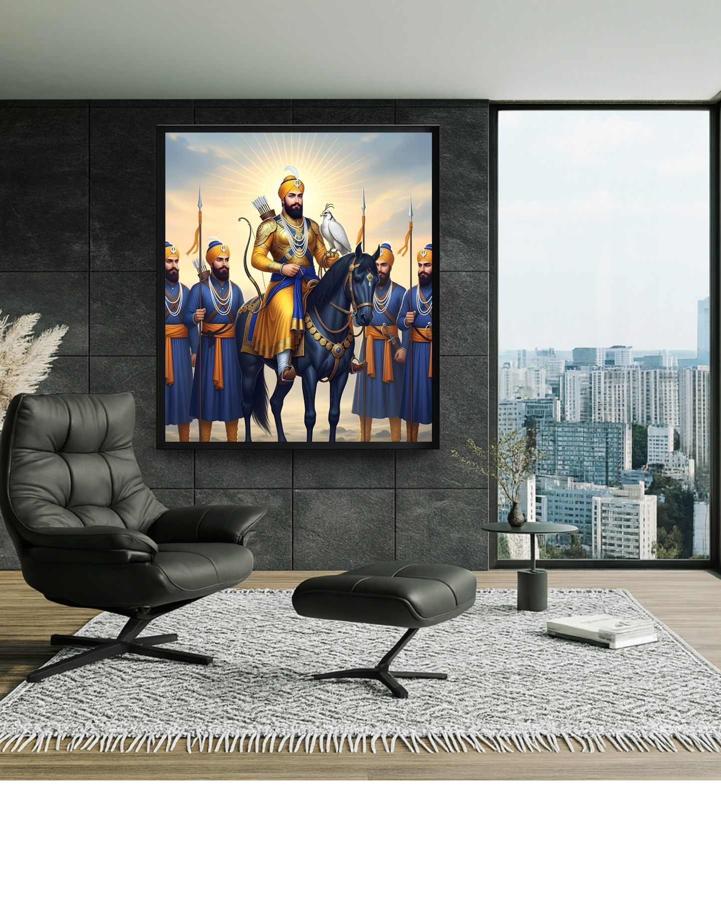 #22 Guru Gobind Singh Ji & Chaar Sahibzaade Wall Art Poster