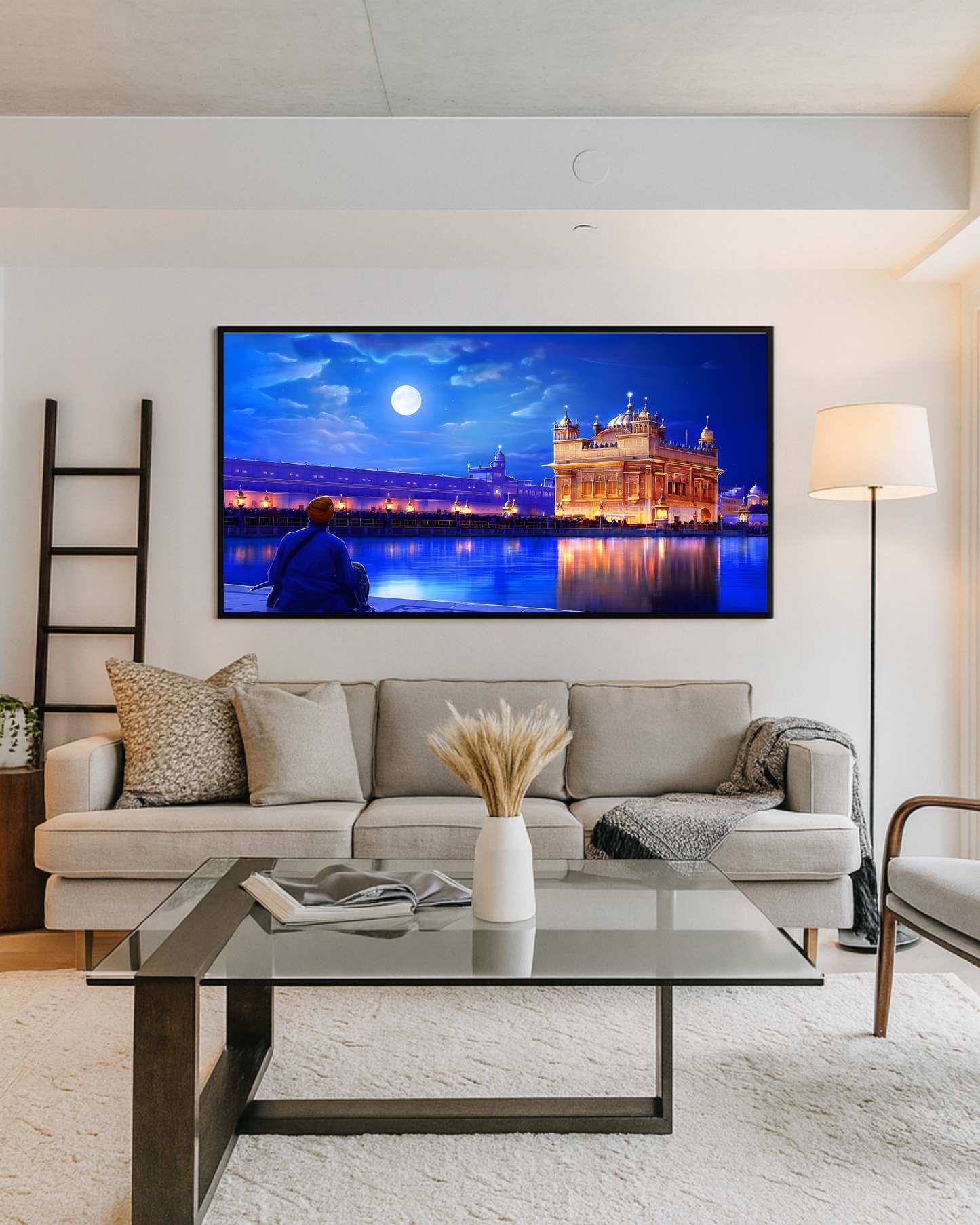 #32 Golden Temple Night Wall Art Poster