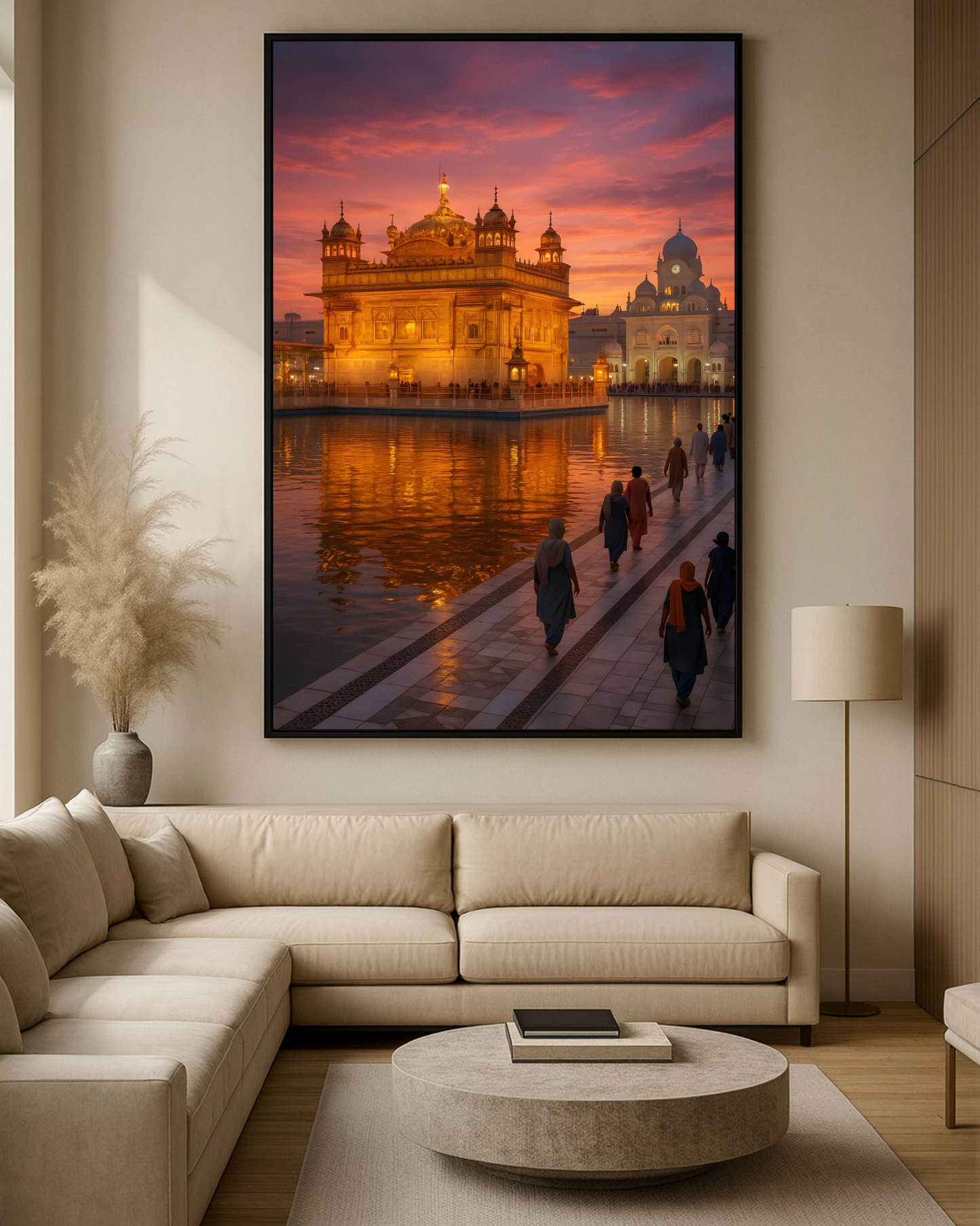 #41 Golden Temple Sunset Wall Art Poster
