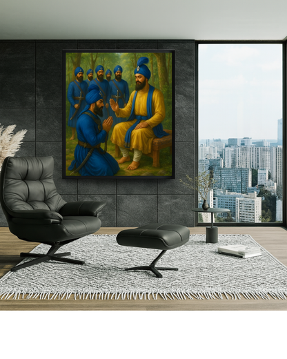 #11 Guru Gobind Singh Ji & Panj Pyaare Wall Art Poster