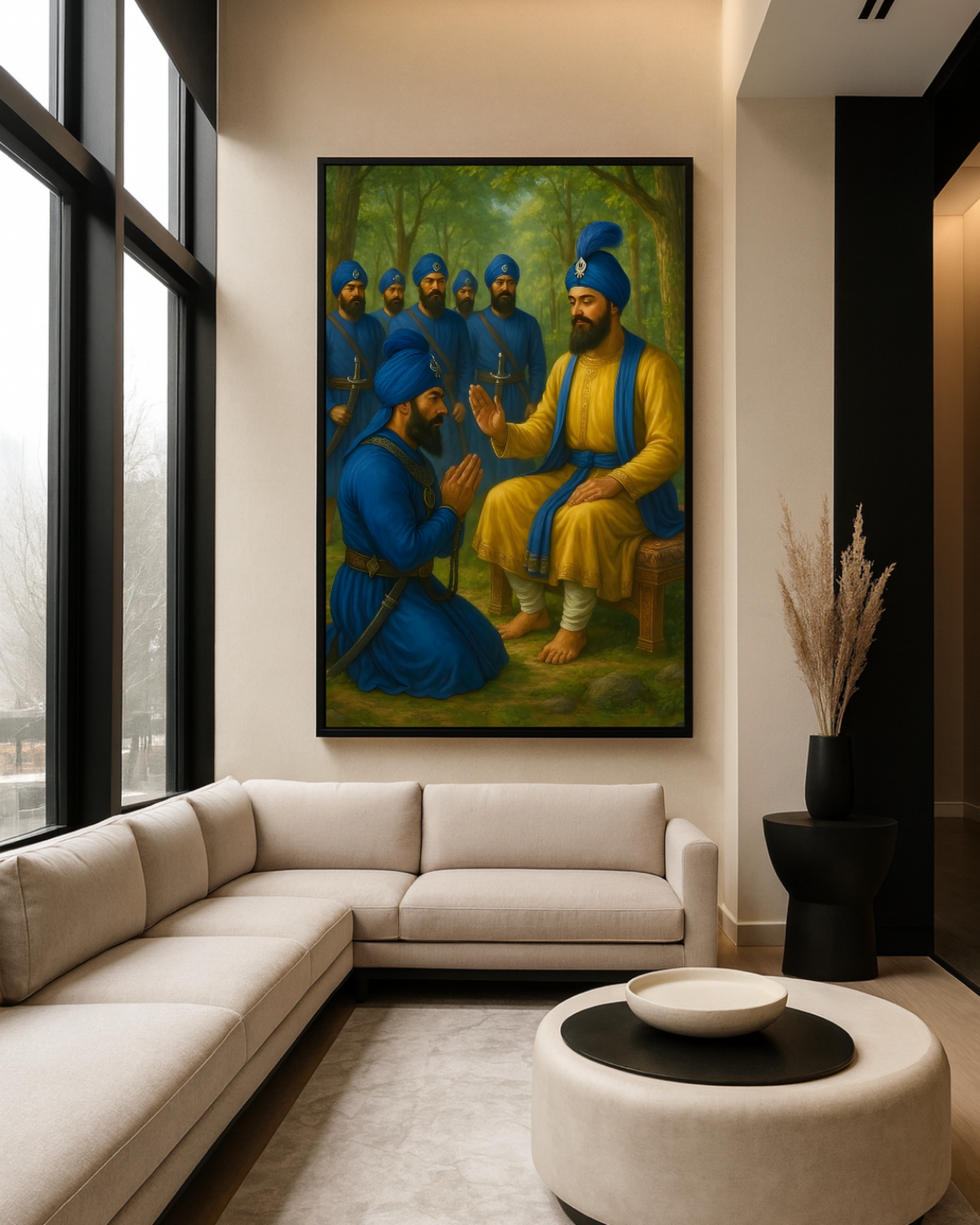#11 Guru Gobind Singh Ji & Panj Pyaare Wall Art Poster