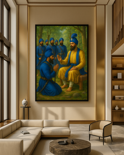 #11 Guru Gobind Singh Ji & Panj Pyaare Wall Art Poster