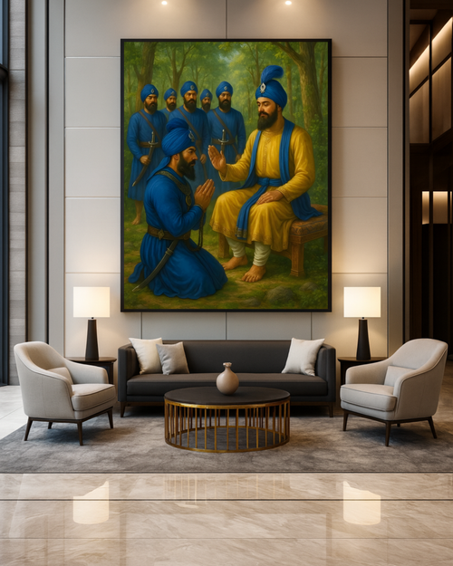 #11 Guru Gobind Singh Ji & Panj Pyaare Wall Art Poster