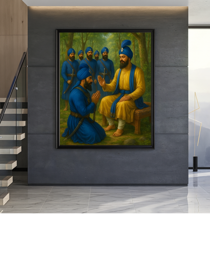 #11 Guru Gobind Singh Ji & Panj Pyaare Wall Art Poster