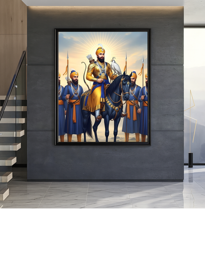 #22 Guru Gobind Singh Ji & Chaar Sahibzaade Wall Art Poster