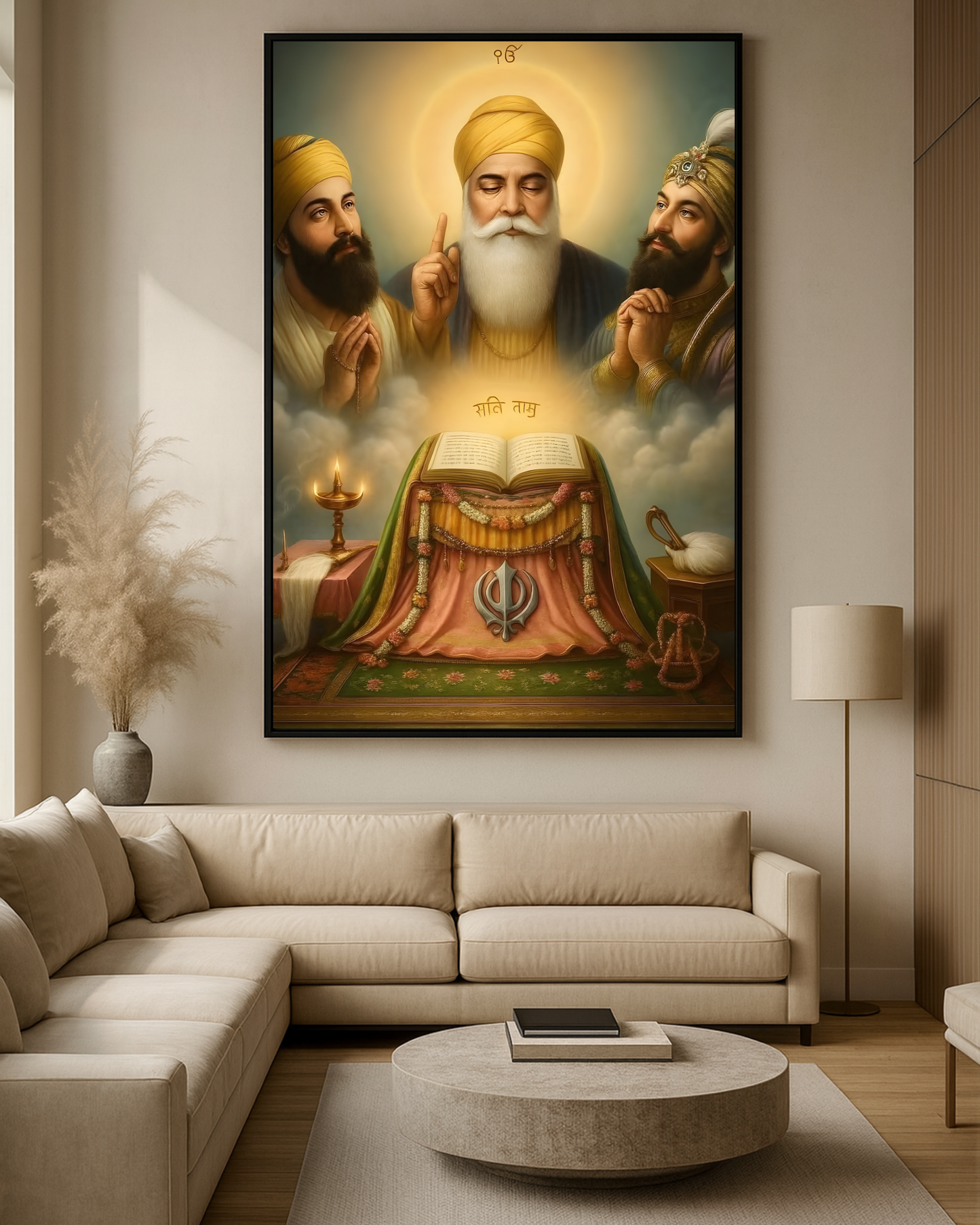 #12 Guru Nanak Dev Ji & Guru Granth Sahib Ji Wall Art Poster