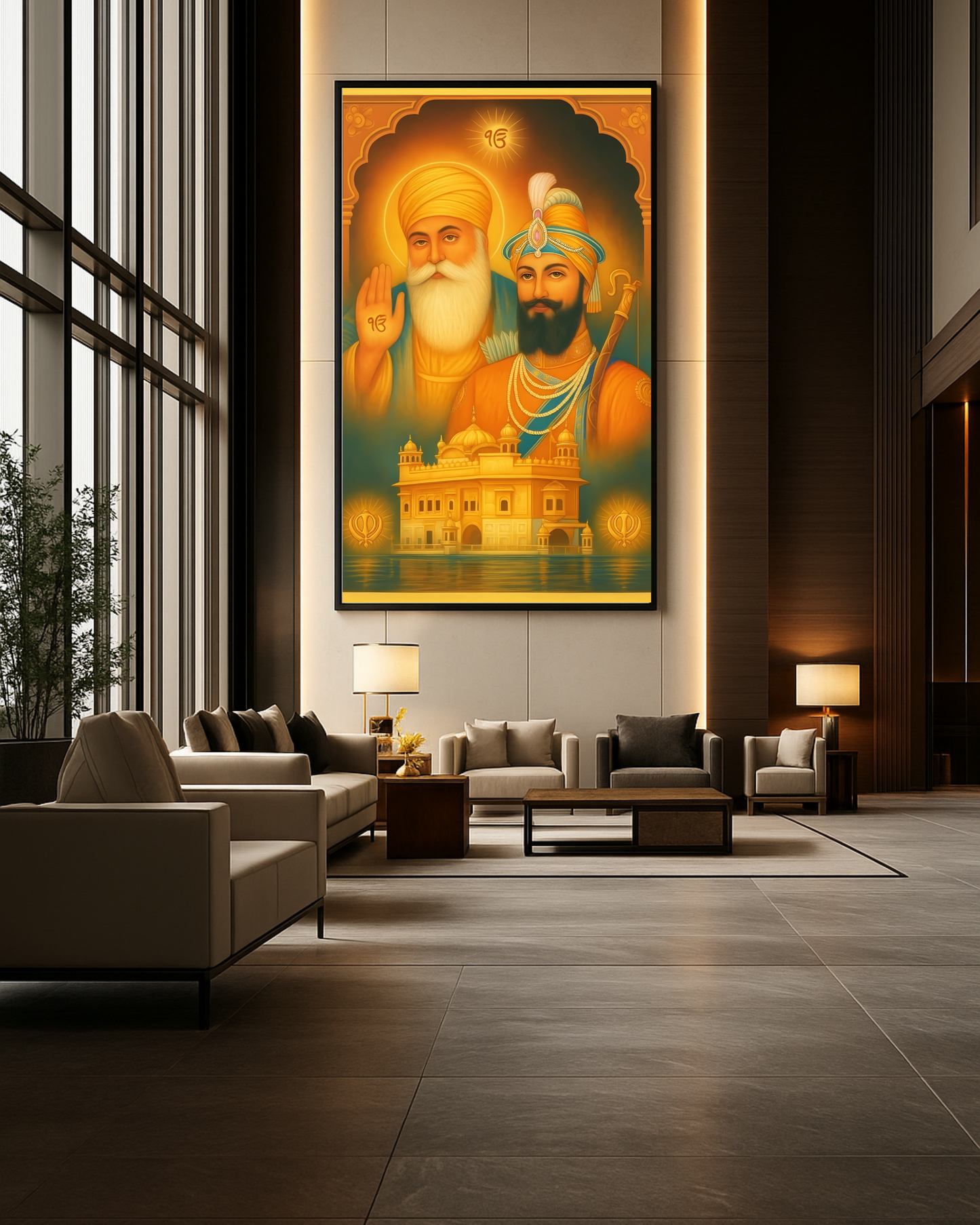 #17 Guru Nanak Dev Ji & Guru Gobind Singh Ji Wall Art Poster