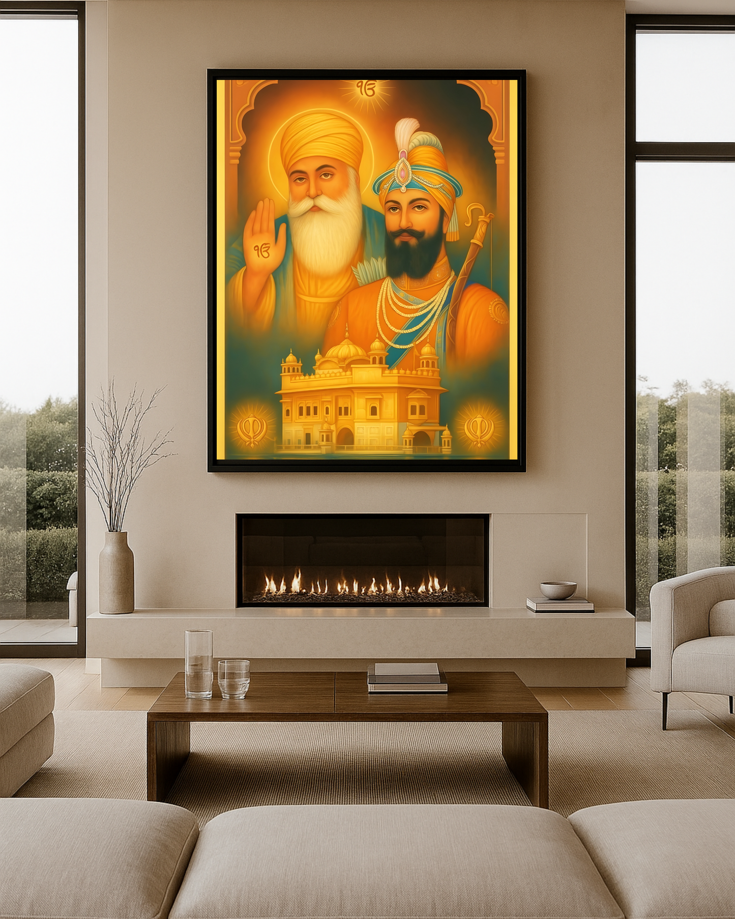 #17 Guru Nanak Dev Ji & Guru Gobind Singh Ji Wall Art Poster
