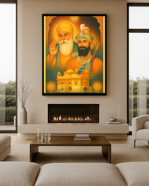 #17 Guru Nanak Dev Ji & Guru Gobind Singh Ji Wall Art Poster