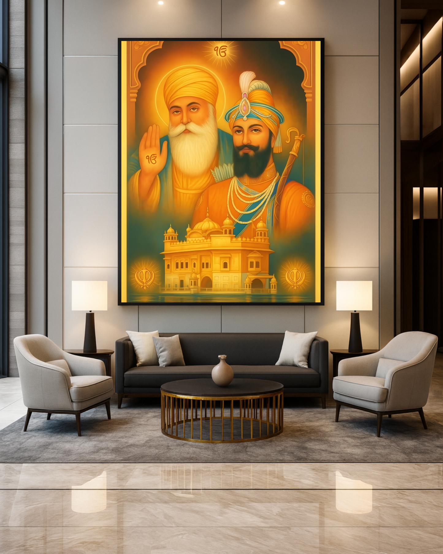 #17 Guru Nanak Dev Ji & Guru Gobind Singh Ji Wall Art Poster