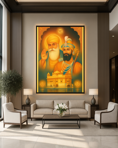 #17 Guru Nanak Dev Ji & Guru Gobind Singh Ji Wall Art Poster