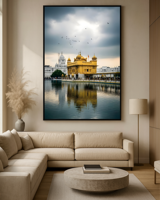 #27 Golden Temple Evening Wall Art Poster