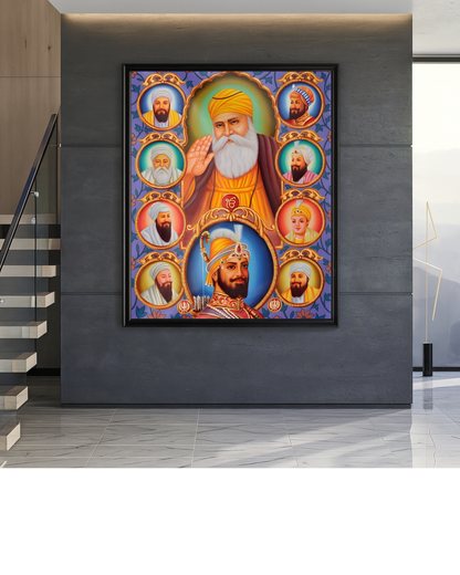 #16 Ten Sikh Guru's Wall Art Poster