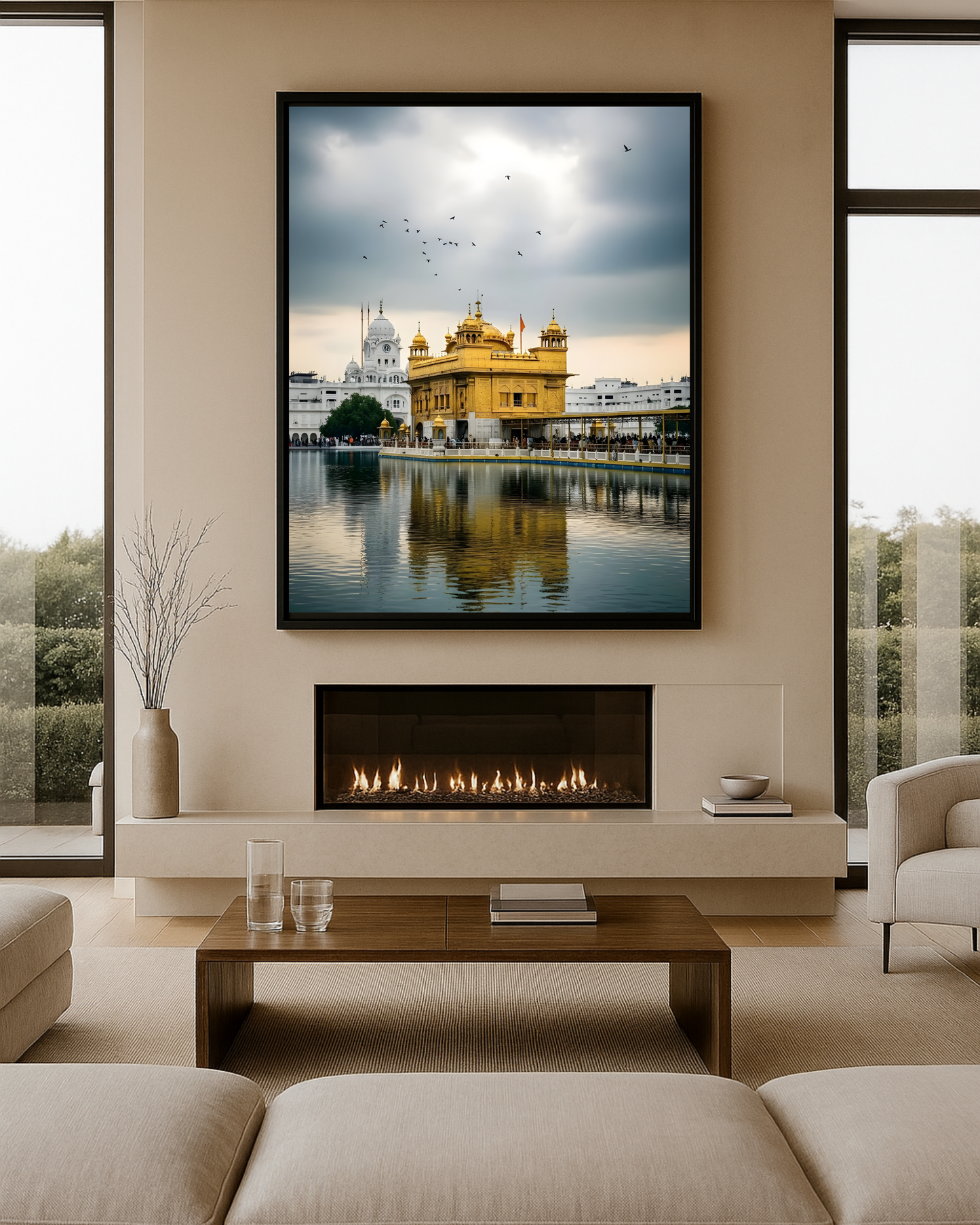 #27 Golden Temple Evening Wall Art Poster
