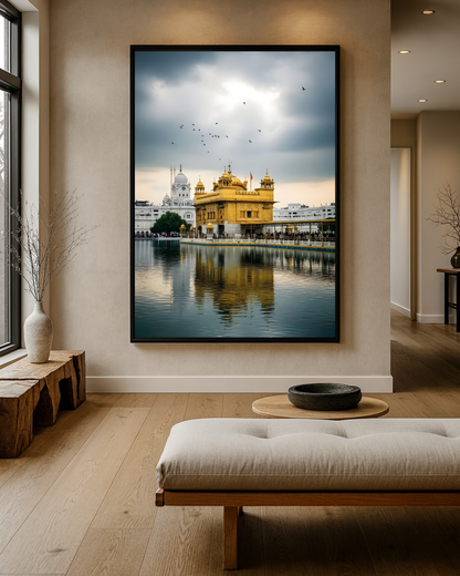 #27 Golden Temple Evening Wall Art Poster