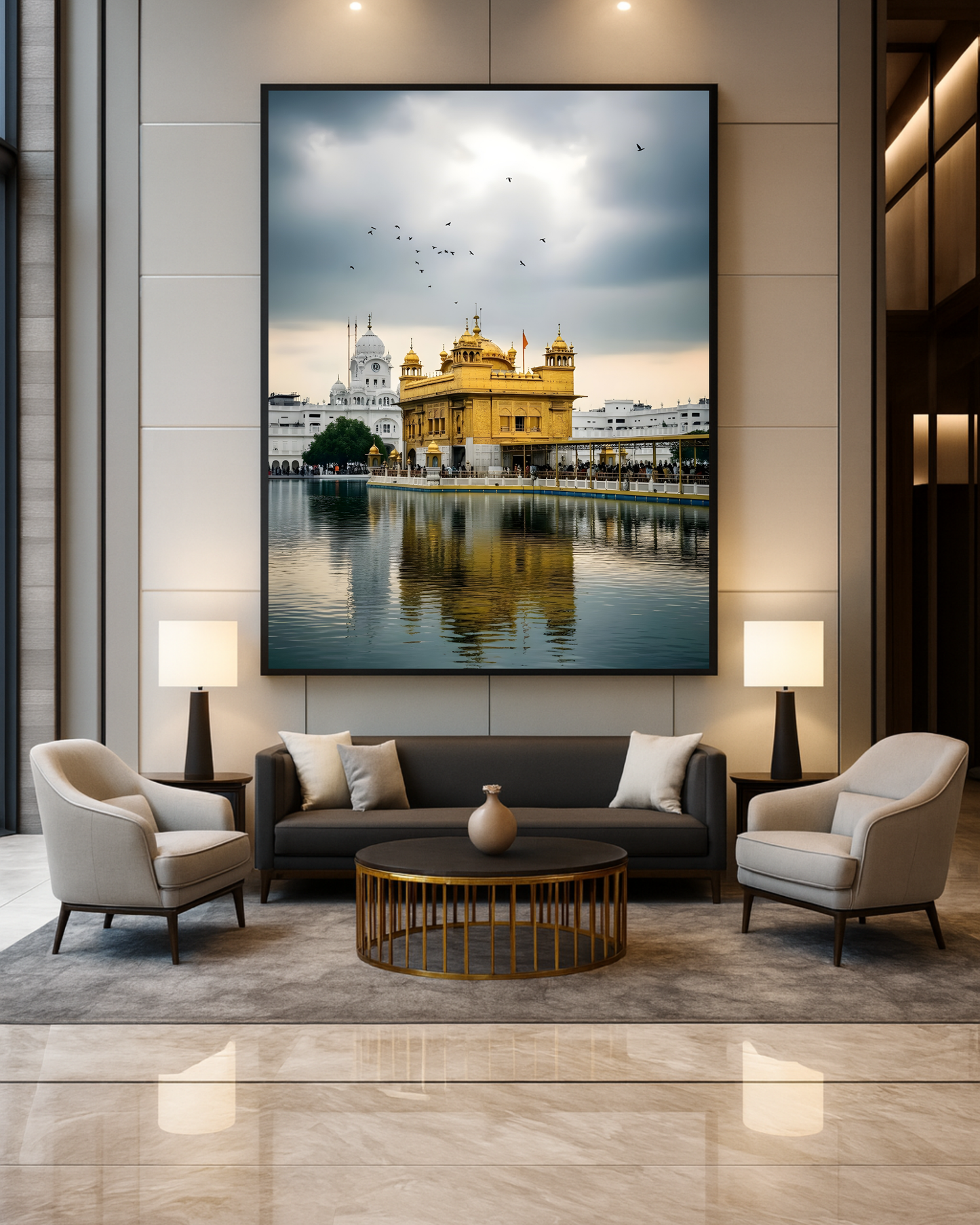#27 Golden Temple Evening Wall Art Poster