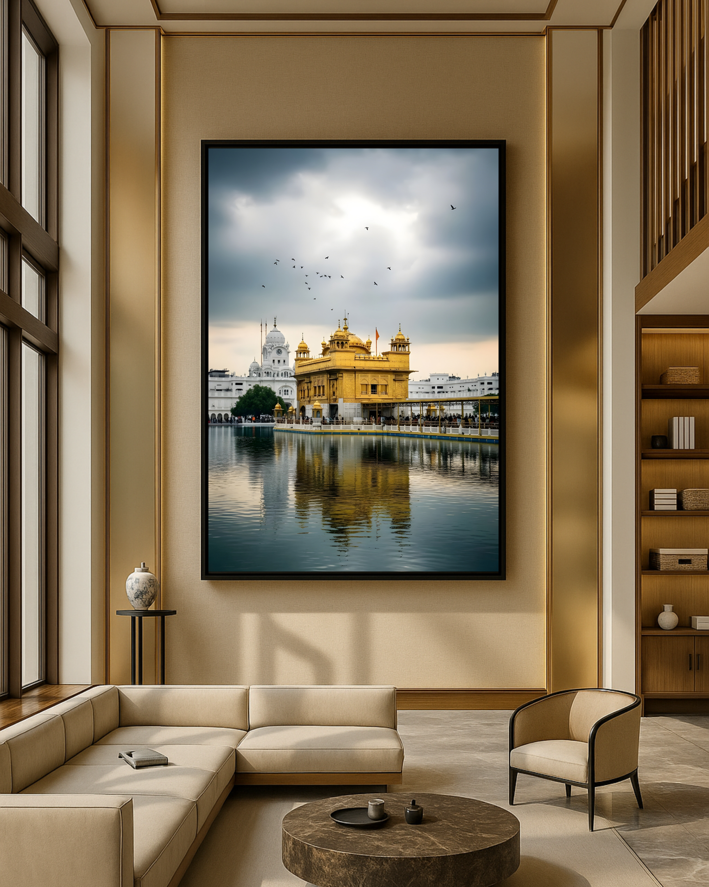 #27 Golden Temple Evening Wall Art Poster