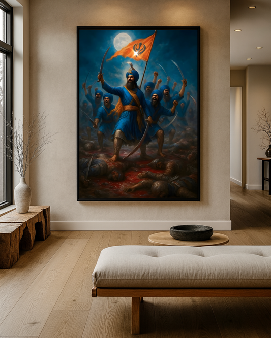 #36 Sikh Warriors In Battle Wall Art Poster