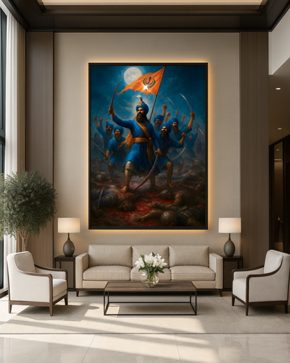 #36 Sikh Warriors In Battle Wall Art Poster