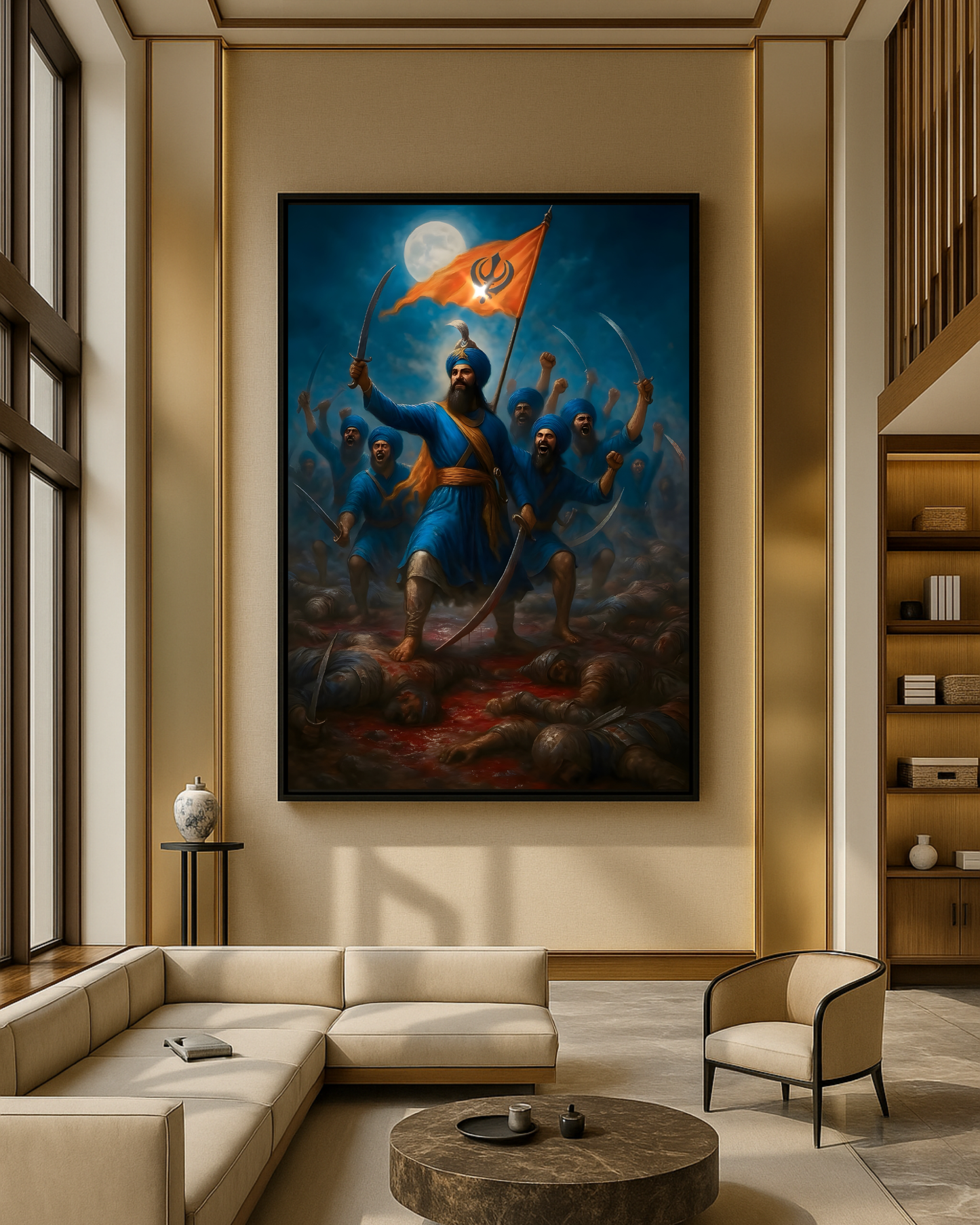 #36 Sikh Warriors In Battle Wall Art Poster