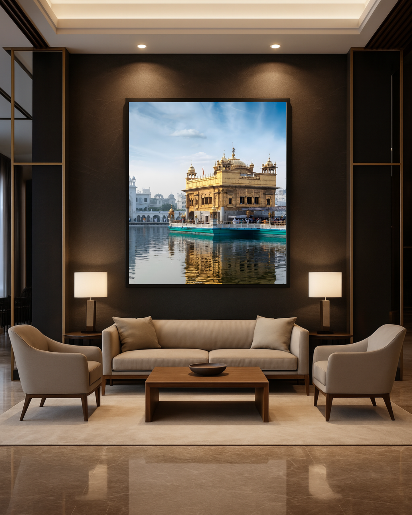 #9 Golden Temple Day Wall Art Poster