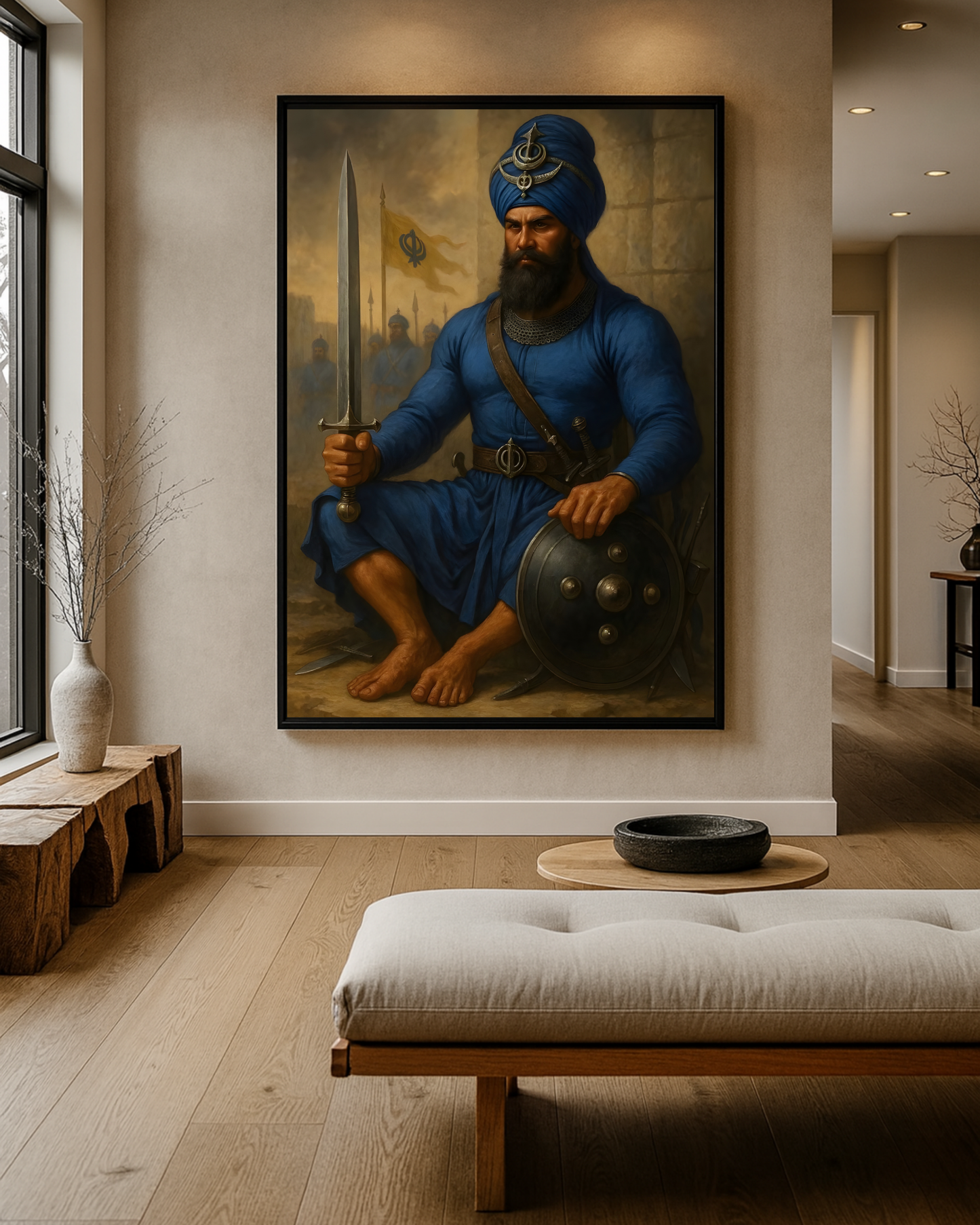 #28 Sikh Warrior Wall Art Poster