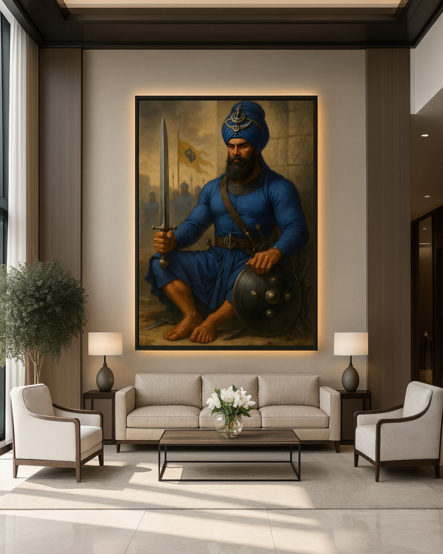 #28 Sikh Warrior Wall Art Poster