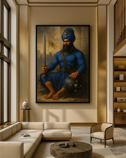 #28 Sikh Warrior Wall Art Poster