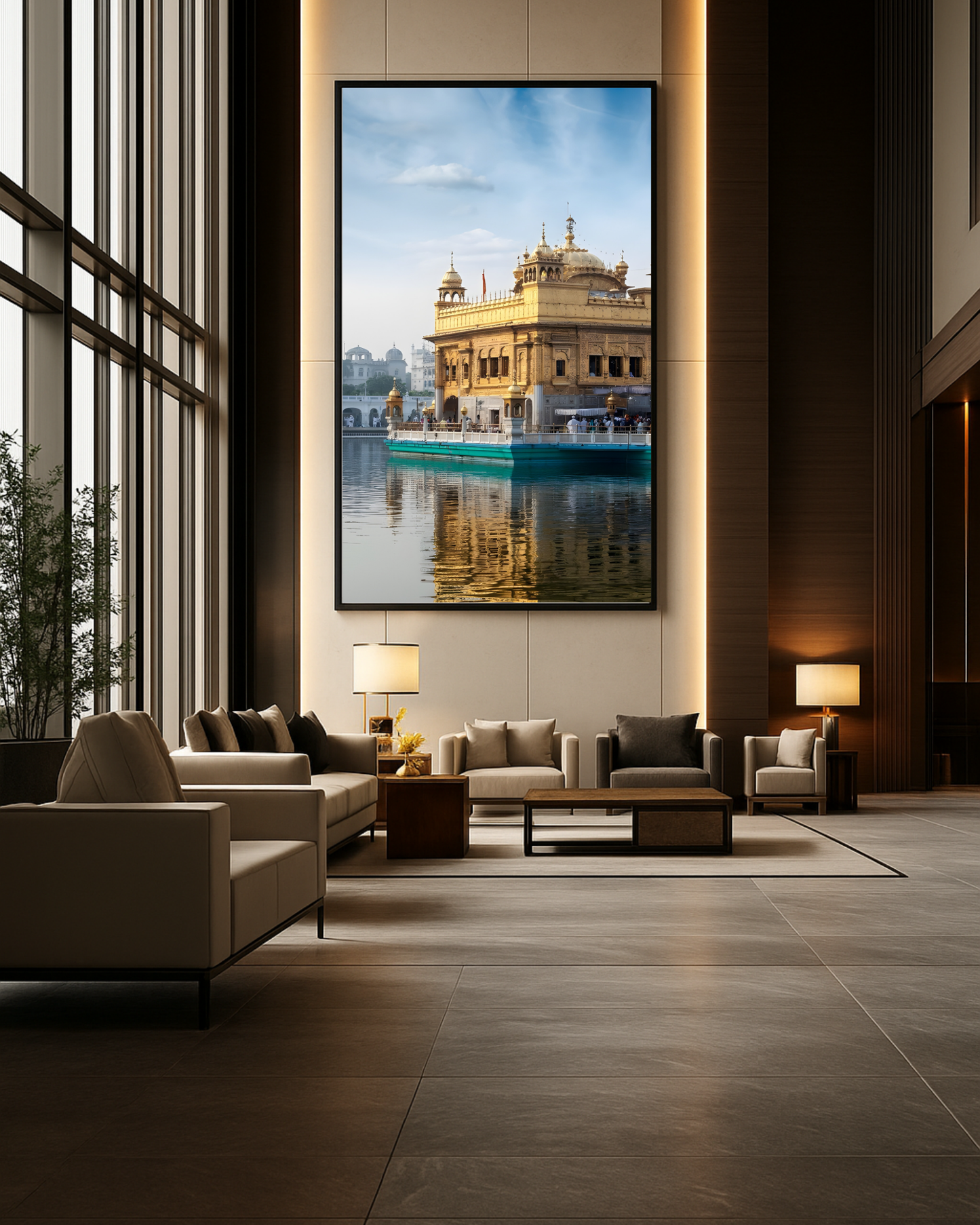 #9 Golden Temple Day Wall Art Poster
