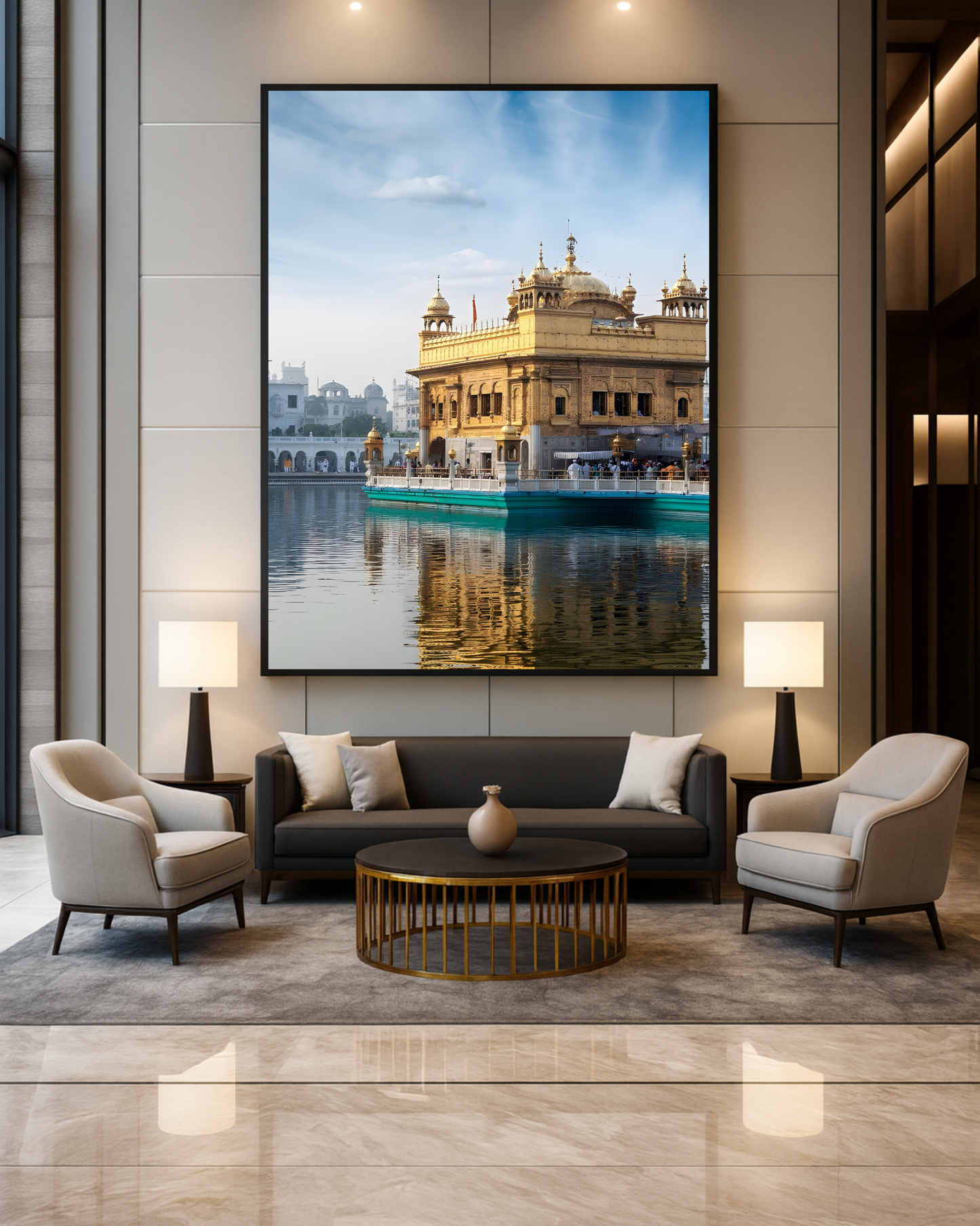 #9 Golden Temple Day Wall Art Poster