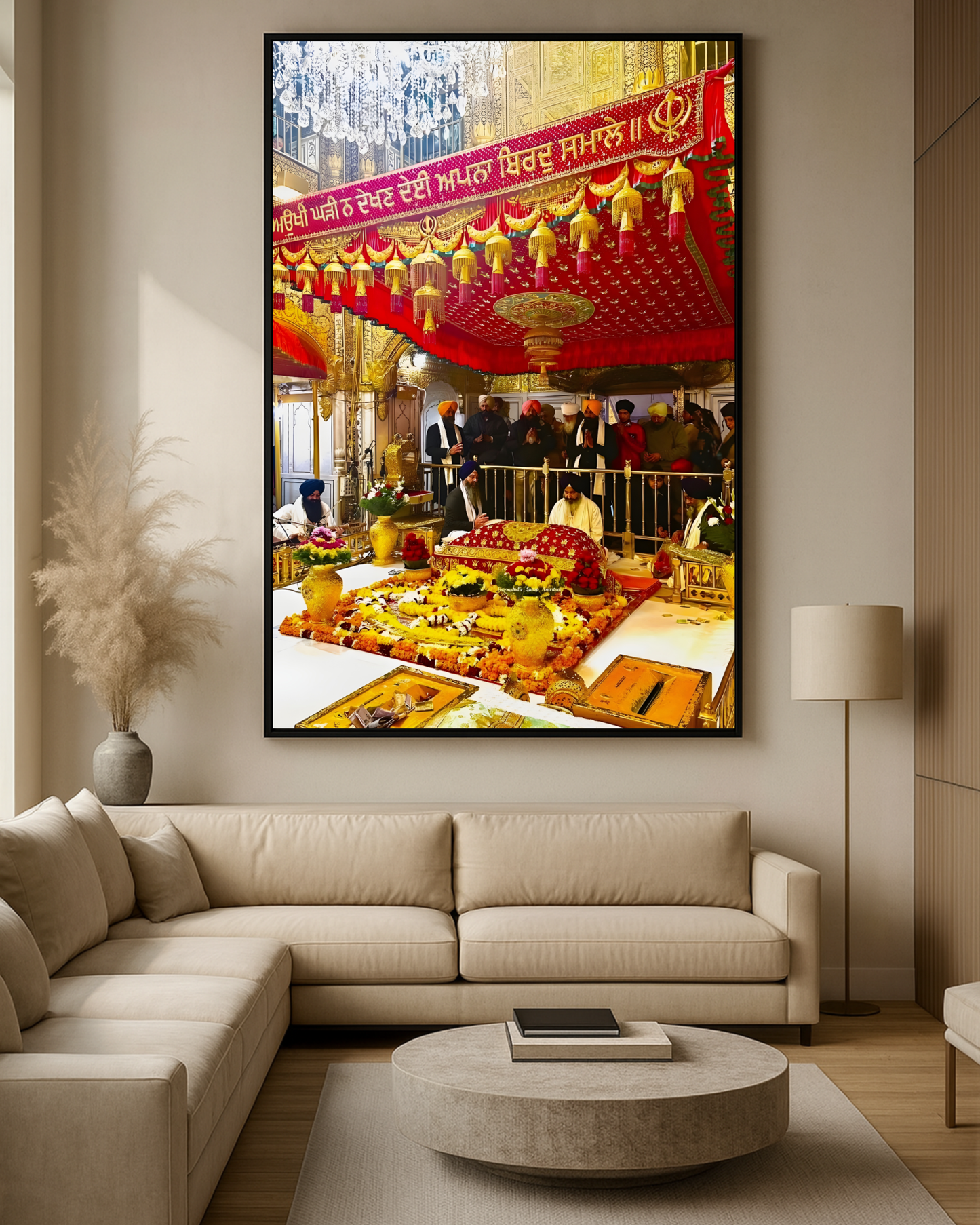 #26 Inside Golden Temple, Guru Granth Sahib Ji Wall Art Poster