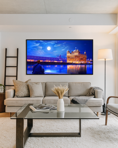 #32 Golden Temple Night Wall Art Poster