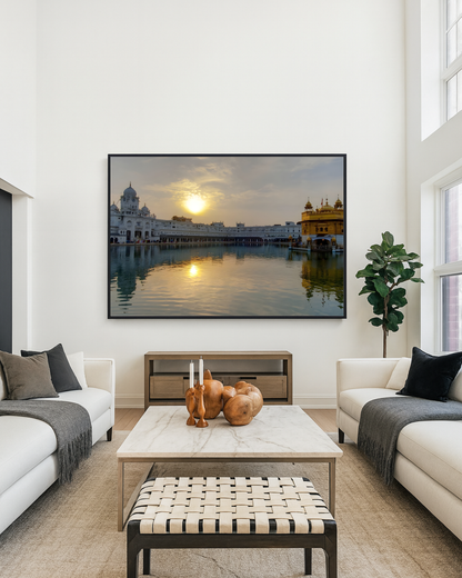 #40 Golden Temple Sunrise Wall Art Poster