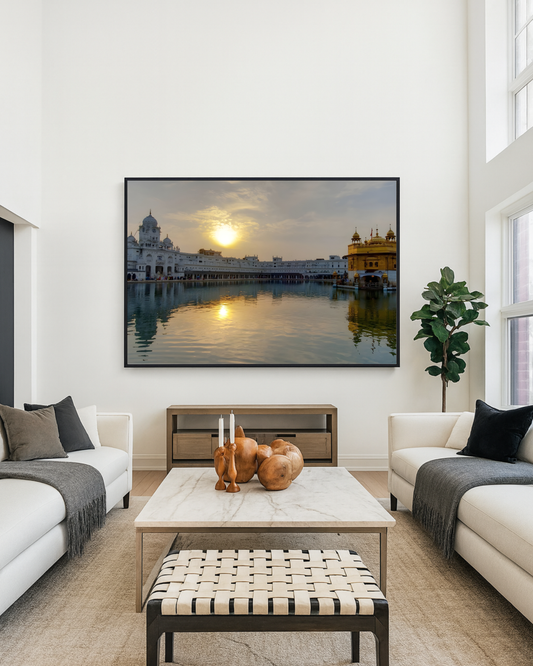 #40 Golden Temple Sunrise Wall Art Poster