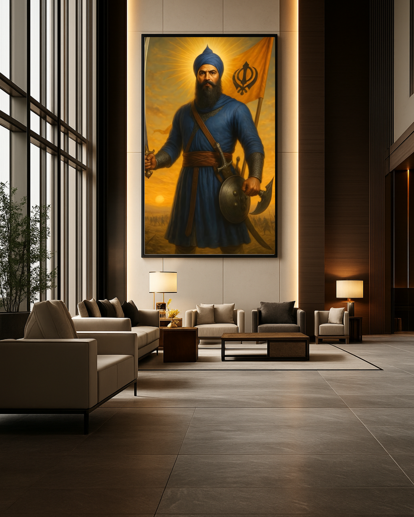 #35 Sikh Warrior Wall Art Poster