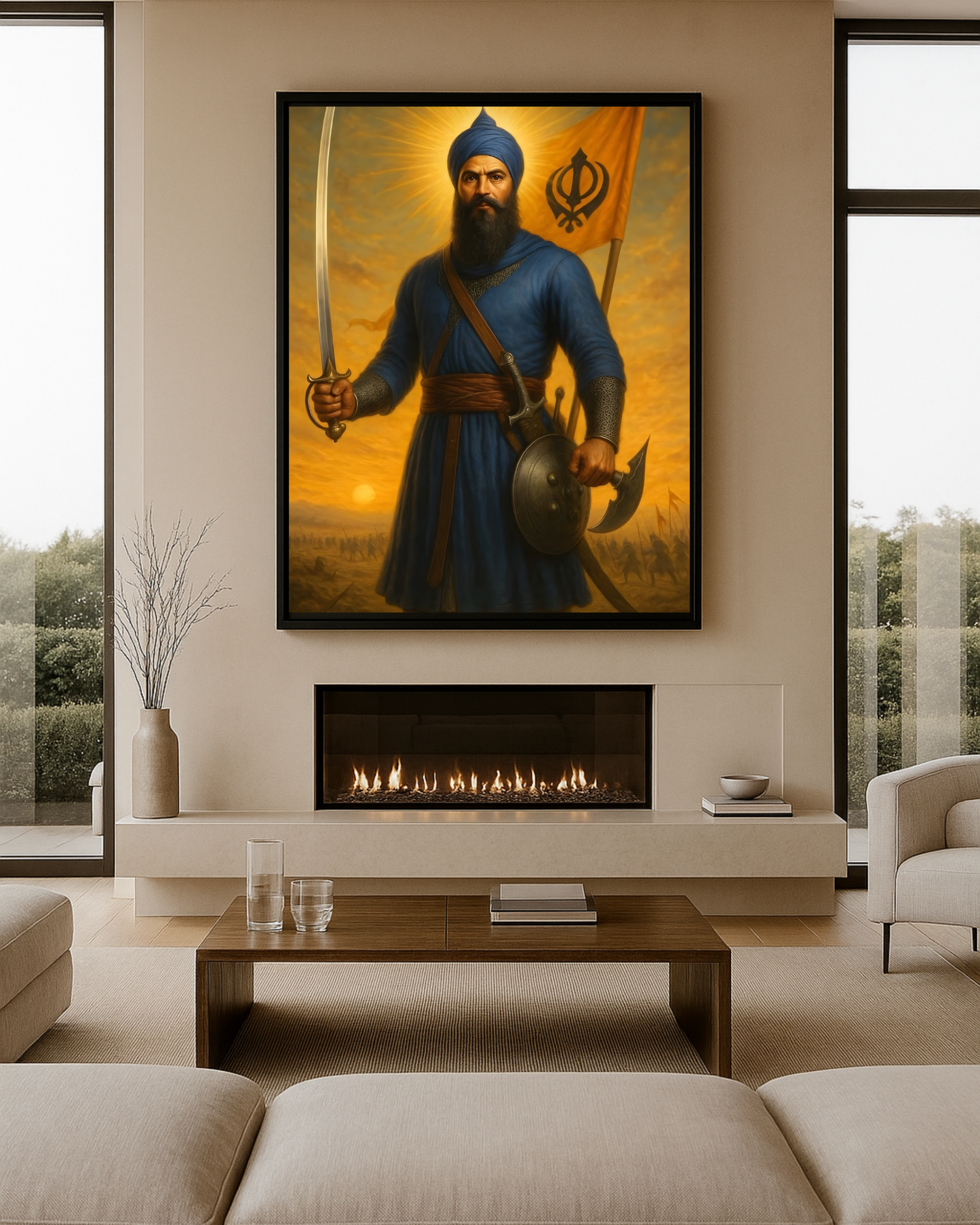 #35 Sikh Warrior Wall Art Poster