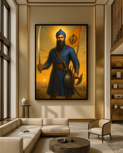 #35 Sikh Warrior Wall Art Poster