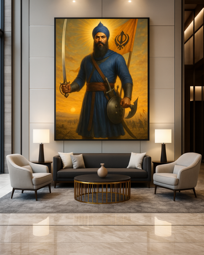 #35 Sikh Warrior Wall Art Poster